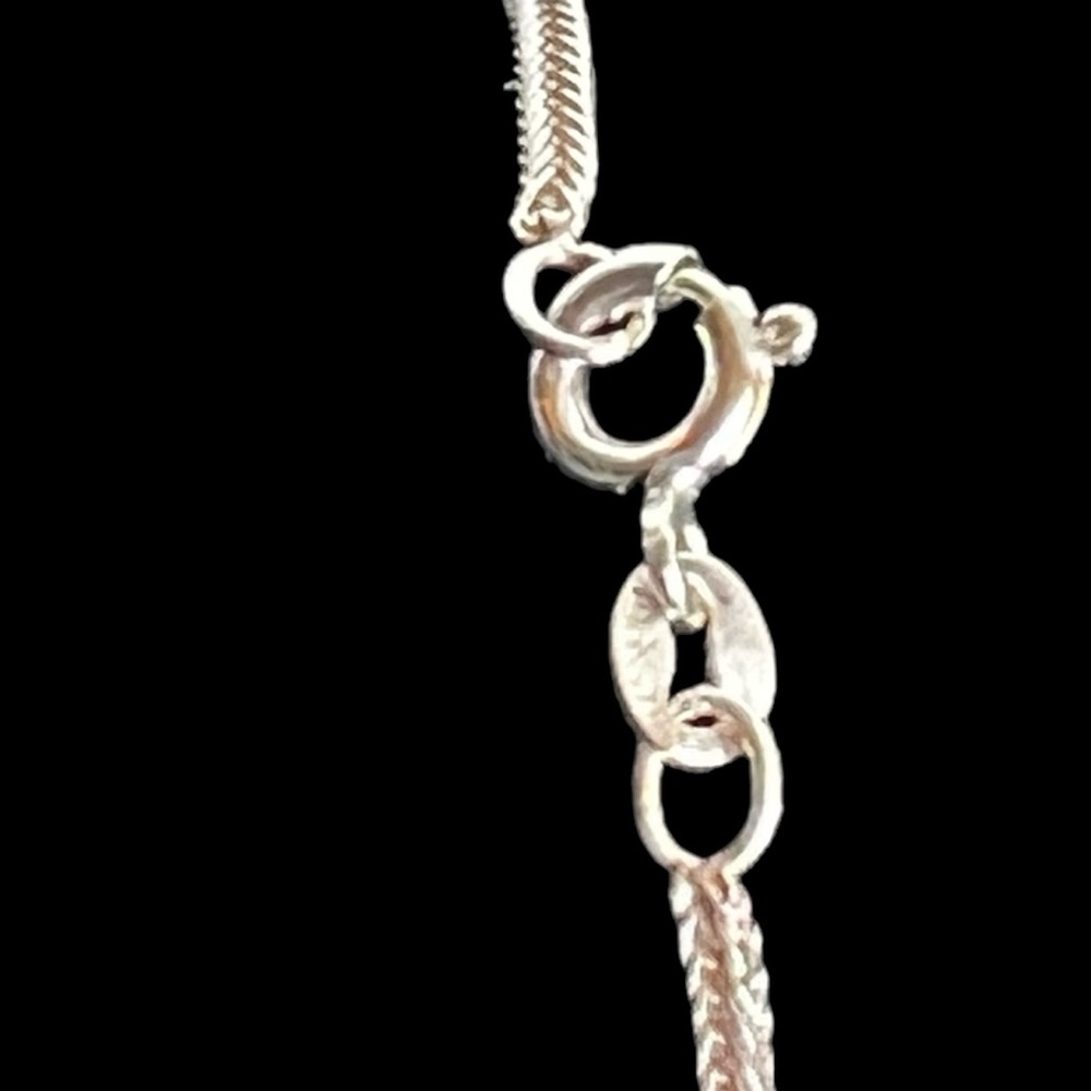 Sterling Silver Bracelet Stamped 925 Italy 8.25 Inch Vintage Viking Knit Chain